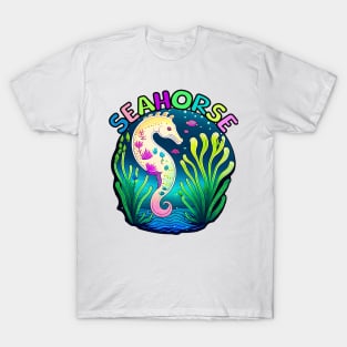 Animal Alphabet - S for Seahorse T-Shirt